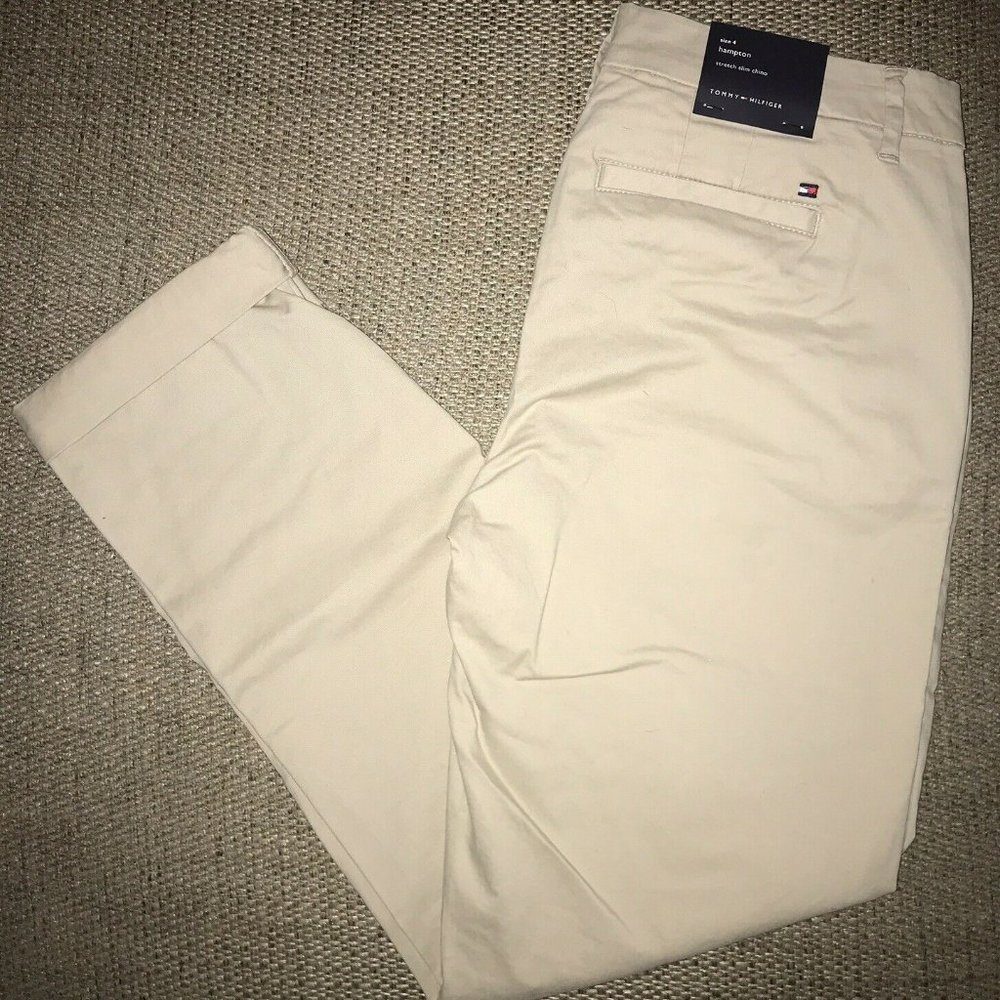 New Women's Tommy Hilfiger Stretch Slim Chino (Hampton)